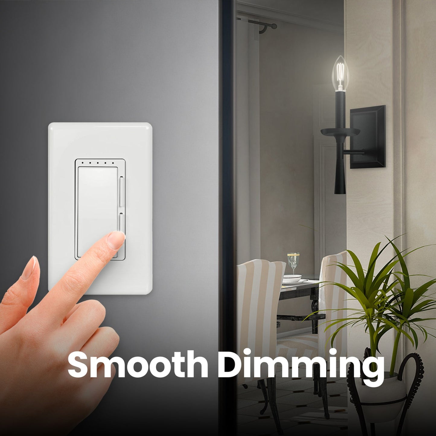 Feit Electric CTC40927CATFIL/2 3.3W (40W Equivalent) Soft White (2700K) E12 Base Candelabra Dimmable Thin Filament Clear Glass Chandelier LED Light Bulb (2-Pack)