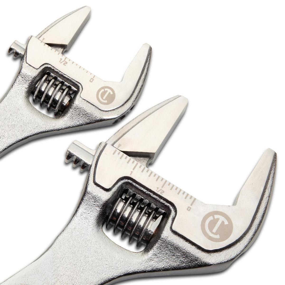 Crescent AC3610VS 2 Piece 6" & 10" Chrome Quick-Fit-Jaw Adjustable Wrench Set