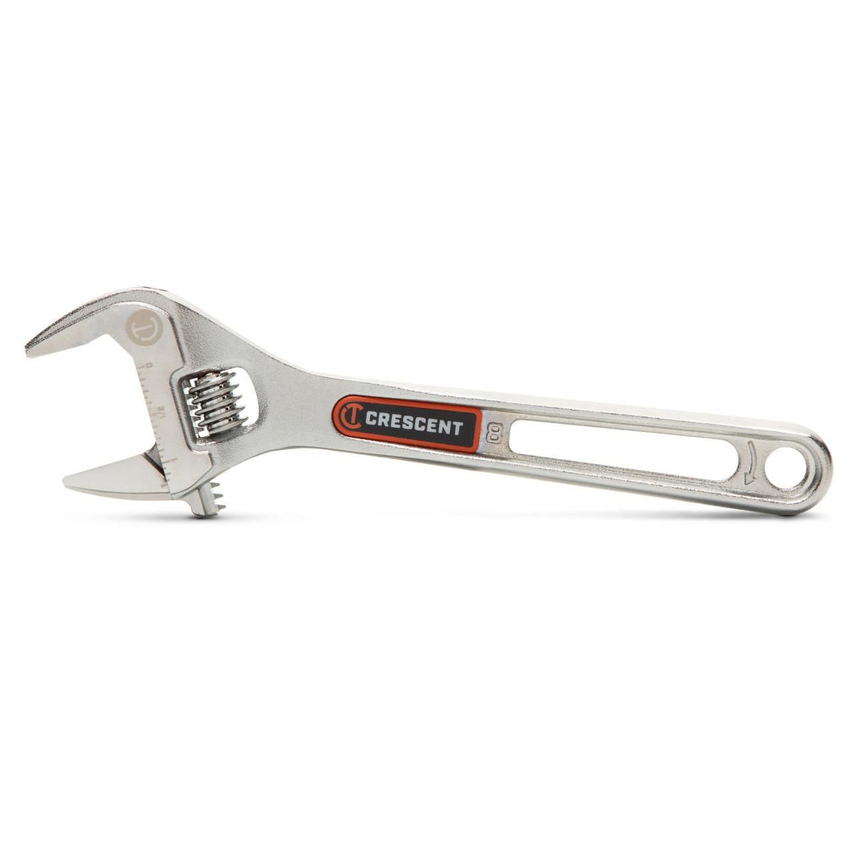 Crescent AC38VS 8" Chrome Adjustable Wrench with Quick-Fit-Jaw