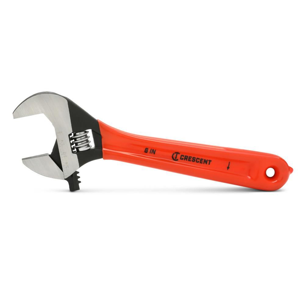 Crescent AT26CVS 6" Black Oxide Adjustable Wrench with Cushion Grip