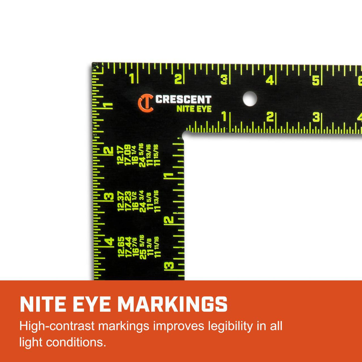 Lufkin CFS1624 16" x 24" NITE EYE™ Framing Square