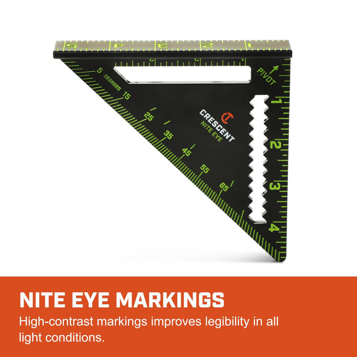 Lufkin CTS04 4" NITE EYE™ Trim Square