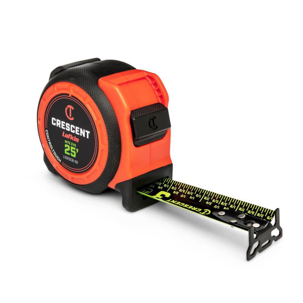 Lufkin L1025CB-02 1-3/16" x 25' CONTROLTOUCH NITE EYE™ Tape Measure