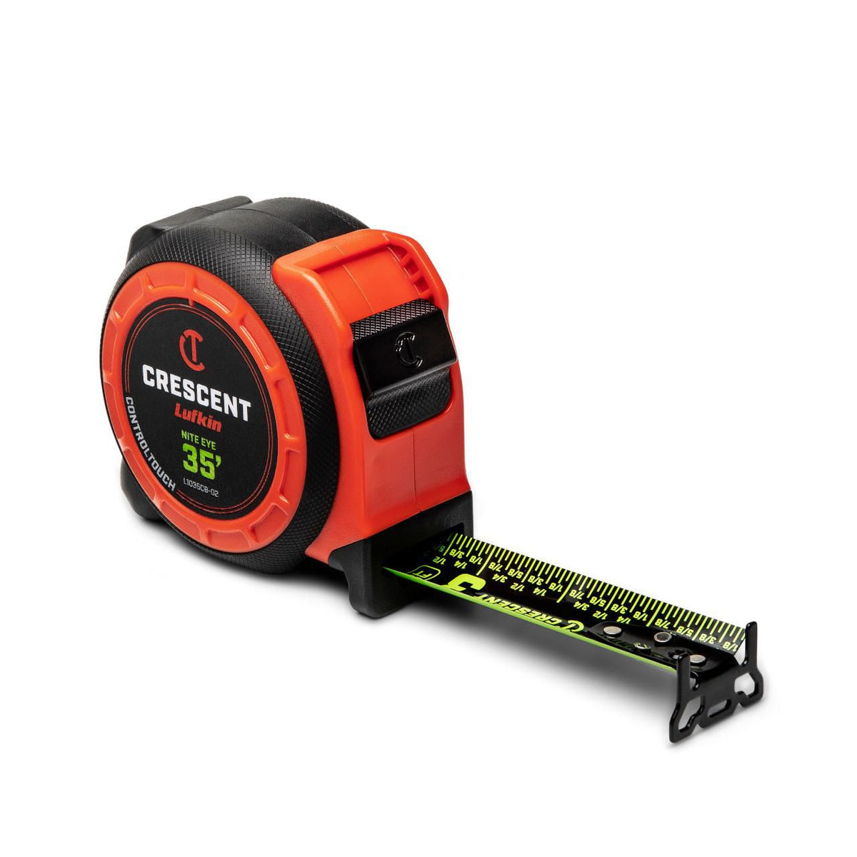 Lufkin L1035CB-02 1-3/16" x 35' CONTROLTOUCH NITE EYE™ Tape Measure