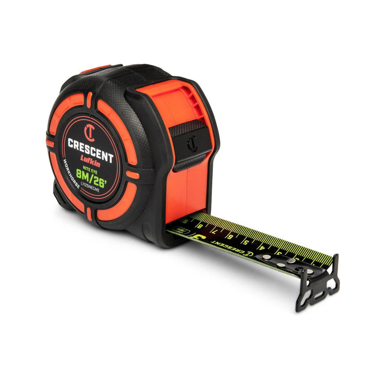 Lufkin L1125NECME 1-1/4" x 8 M/26' WORKHORSE NITE EYE™ Tape Measure