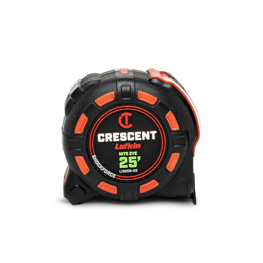 Lufkin L1325BSET2V-02 2 Pack 1-1/4" x 25' SHOCKFORCE NITE EYE™ Tape Measure