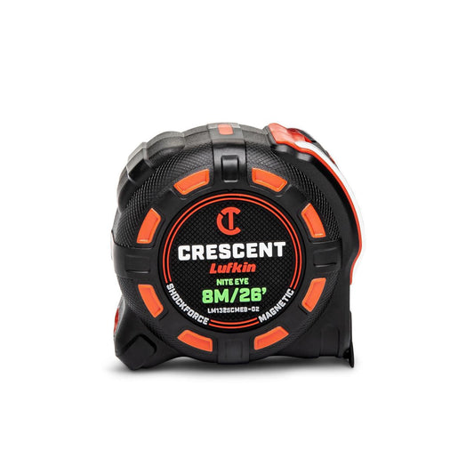 Lufkin LM1325CMEB-02 1-1/4" x 8 M/26' SHOCKFORCE NITE EYE™ Magnetic Tape Measure