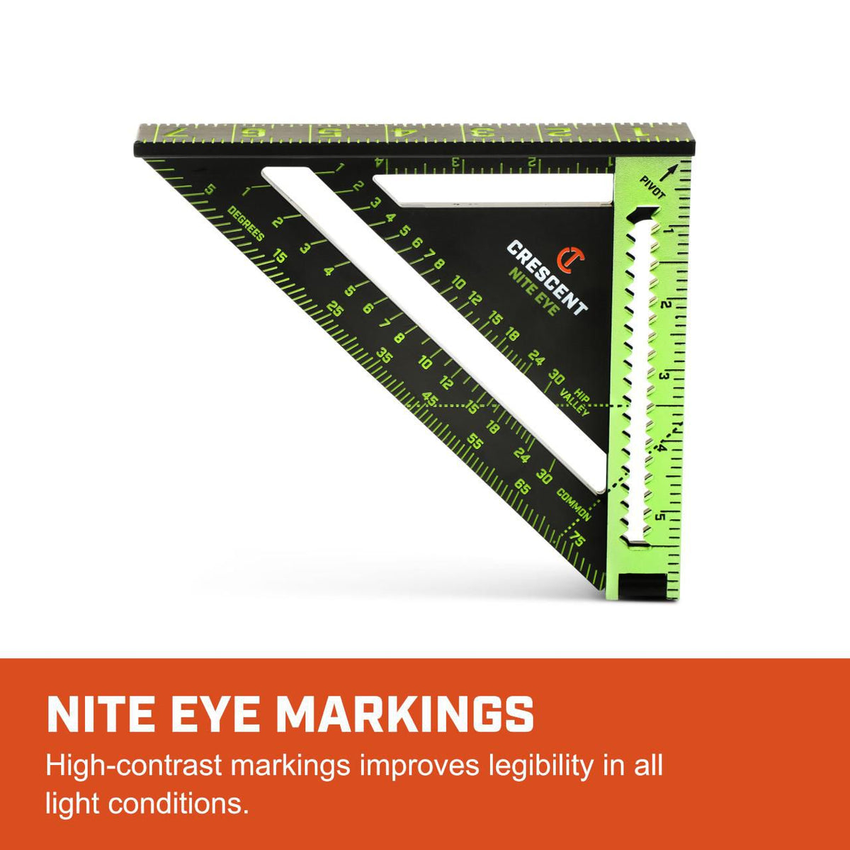 Lufkin LSSP6NE EX6 NITE EYE™ Extendable Rafter Square
