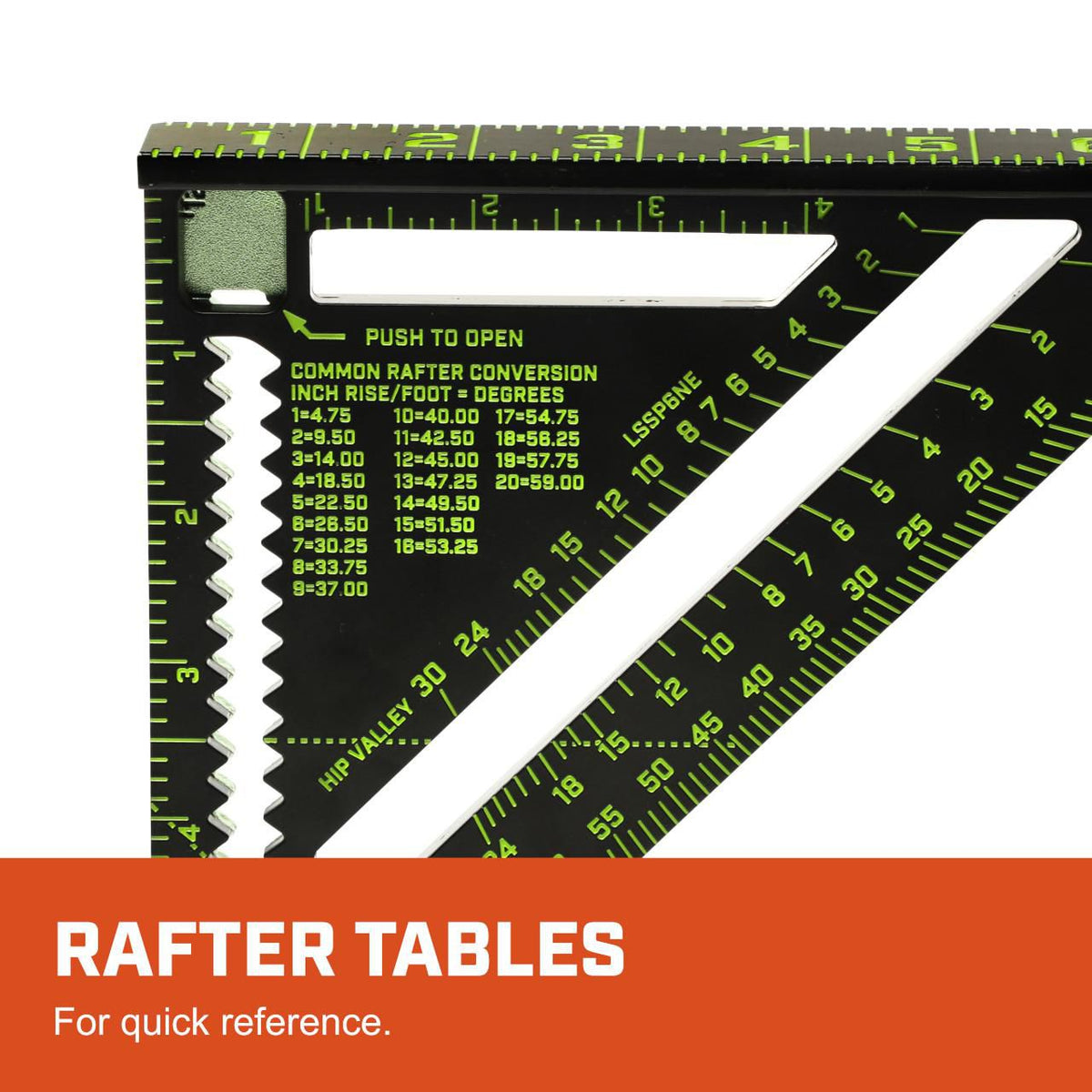 Lufkin LSSP6NE EX6 NITE EYE™ Extendable Rafter Square