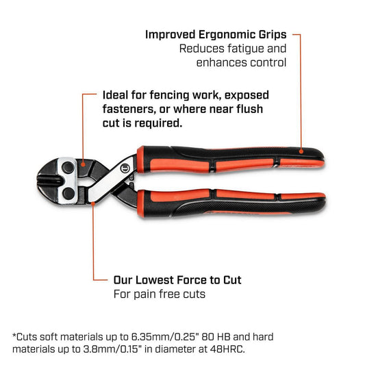 Crescent CT0890BCA 8-1/2" Compact Angled Wire and Bolt Cutter