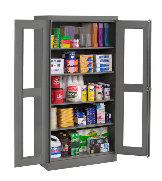 Tennsco CVD1470 Standard Storage Cabinet with C-Thru Doors (Unassembled)