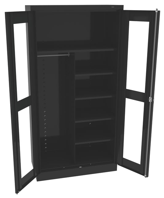 Tennsco CVD1472 Standard Combination Cabinet with C-Thru Doors (Unassembled)
