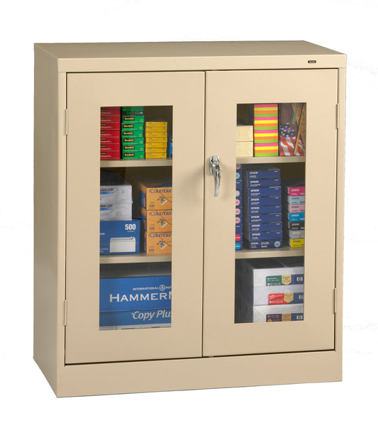 Tennsco CVD4218 Standard Counter High Cabinet with C-Thru Doors (Assembled)