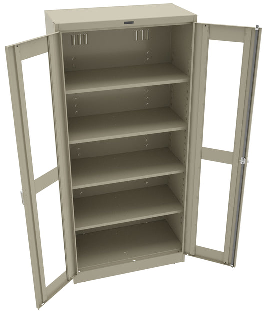 Tennsco CVD7818 Deluxe Storage Cabinet with C-Thru Doors (Assembled)
