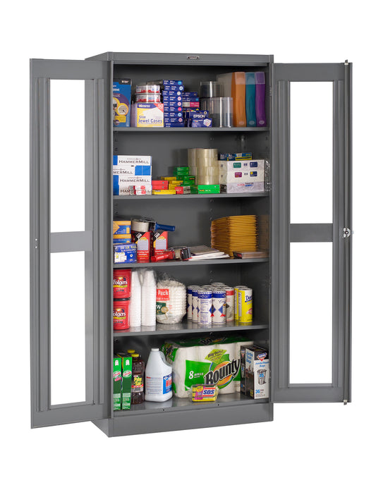 Tennsco CVD7824 Deluxe Storage Cabinet with C-Thru Doors (Assembled)