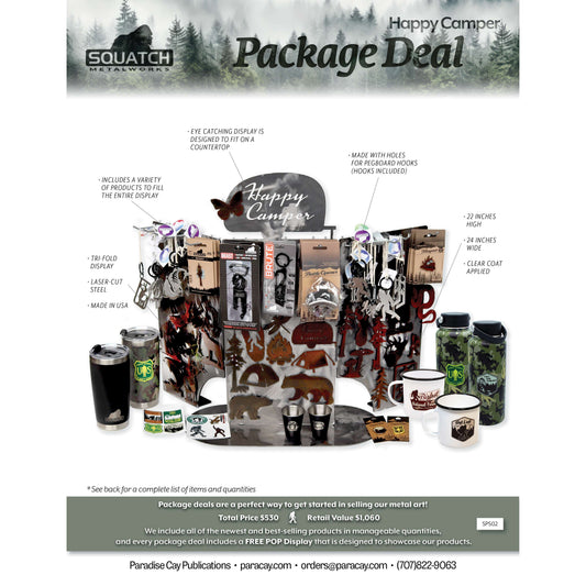 Paradise Clay SPS02 Squatch Metalworks Package Deal - Happy Camper (WHOLESALE ONLY) 23923