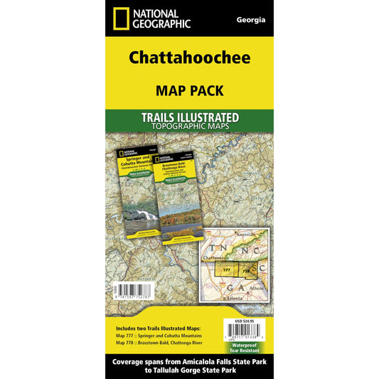 Paradise Clay NGM057 Chattahoochee National Forest Map (2 pack)