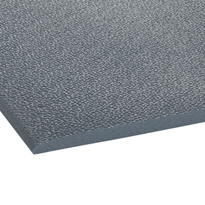 Crown Matting CK 0035GY Comfort-King 3/8 3'x5' Steel Gray Anti-Fatigue Dry Area Mat