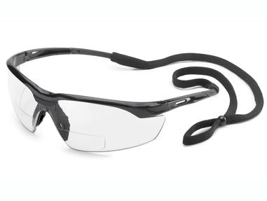 Gateway Safety 28MC25 Conqueror MAG Safety Glasses - Bifocal Wraparound Eye Protection (1.0–3.0 Diopter) with Rubber Nosepiece