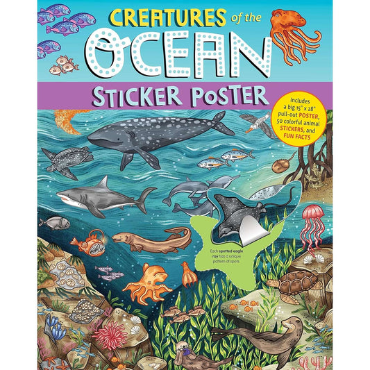 Paradise Clay HCT081 Creatures of the Ocean Sticker Poster - Book