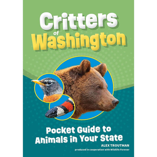Paradise Clay AVK164 Critters of Washington: Pocket Guide to Animals in Your State - Book