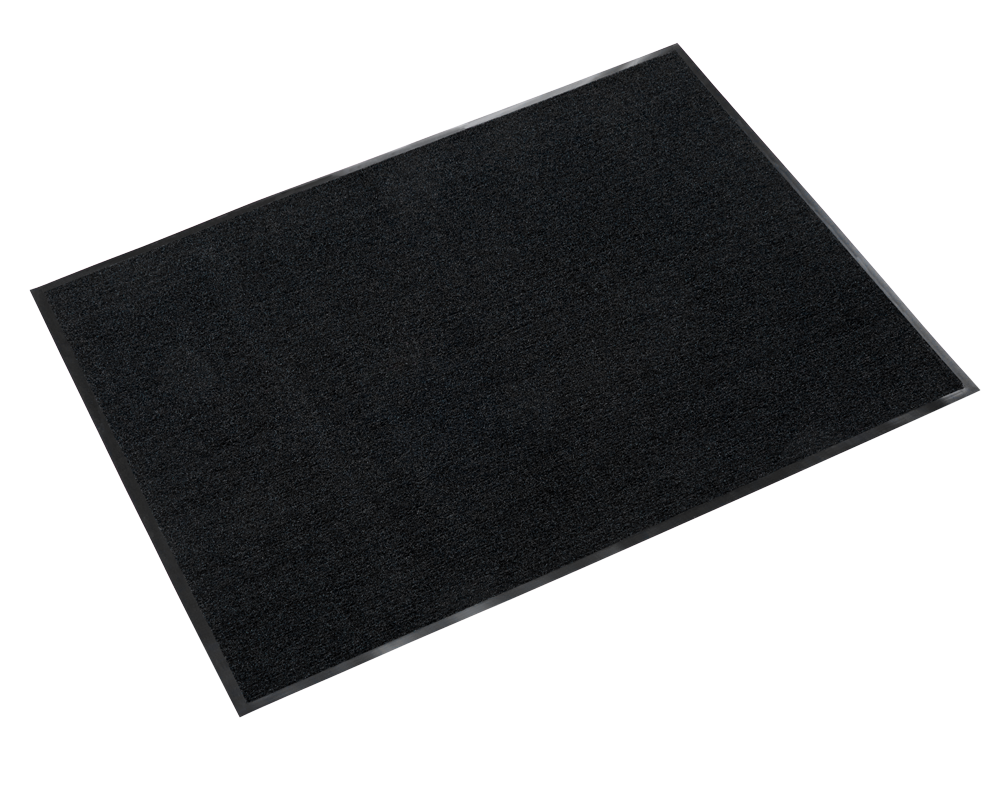 Crown Matting JS 0023BK Jasper 2'x3' Black Outdoor Entrance Mat