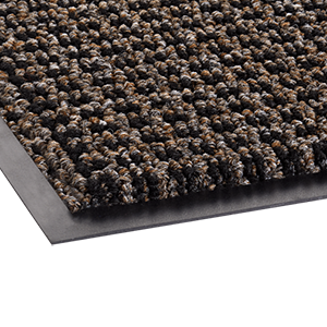 Crown Matting OE 0023BR Oxford Elite 2'x3' Black/Brown Indoor Entrance Mat