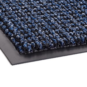 Crown Matting OER0048BL Oxford Elite 4'x60' Black/Blue Indoor Entrance Mat
