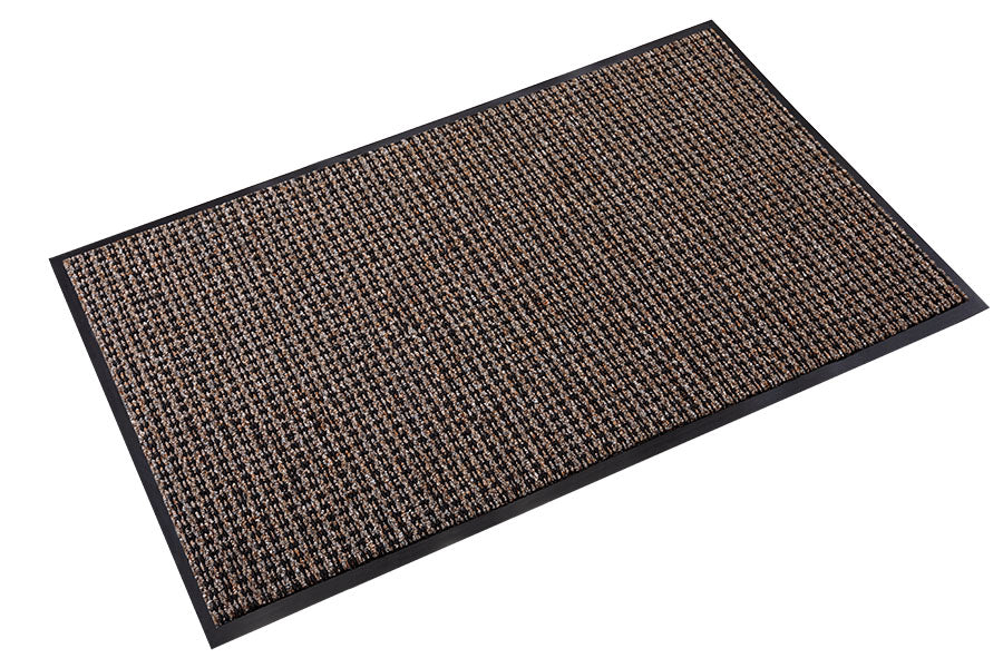 Crown Matting OE 0023BR Oxford Elite 2'x3' Black/Brown Indoor Entrance Mat