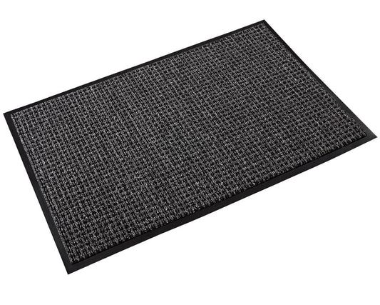 Crown Matting OE 0023GY Oxford Elite 2'x3' Black/Gray Indoor Entrance Mat