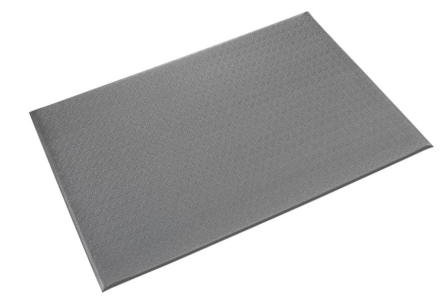 Crown Matting TS33824GY Tuff-Spun 3/8 Rib-Surface 2'x60' Gray Anti-Fatigue Dry Area Mat