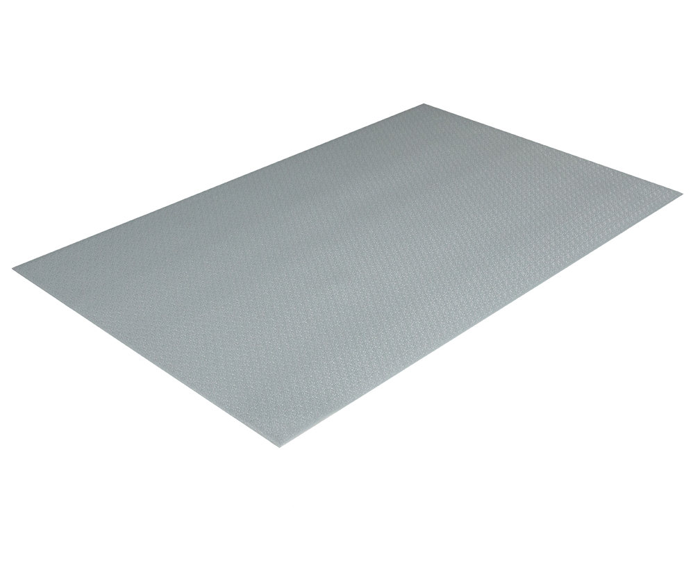 Crown Matting FP 2436GY Tuff-Spun 3/8 Pebble-Surface 2'x3' Gray Anti-Fatigue Dry Area Mat