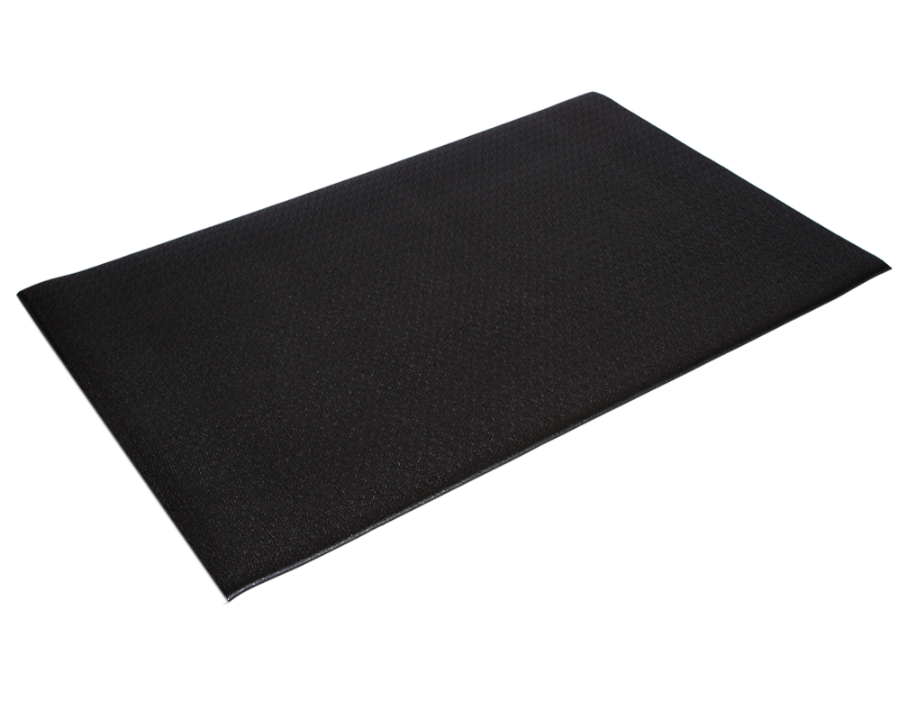 Crown Matting CK 0023BK Comfort-King 3/8 2'x3' Black Anti-Fatigue Dry Area Mat