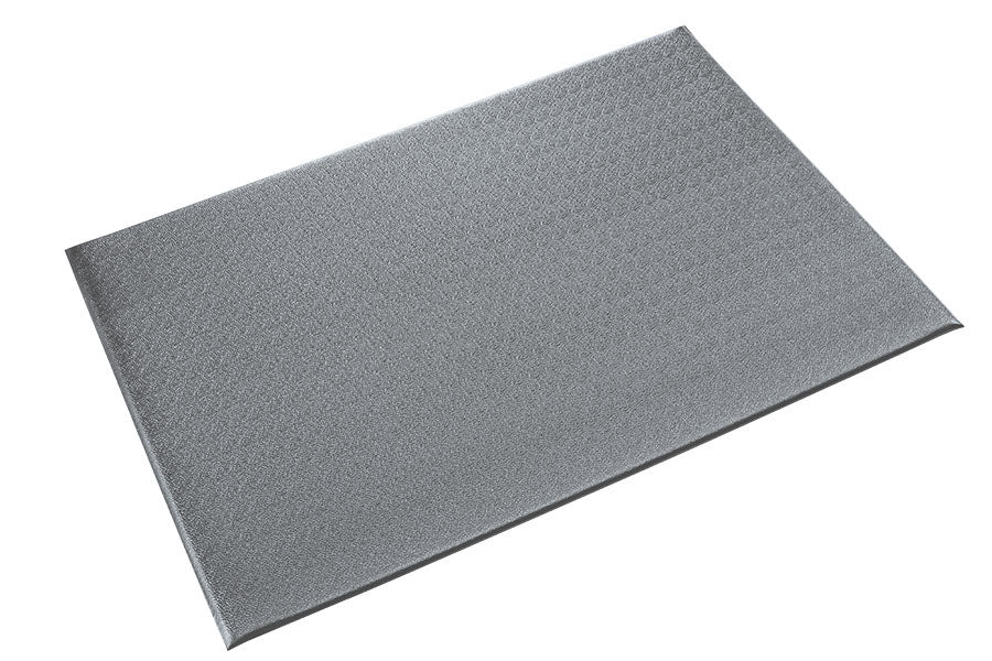 Crown Matting CK83872GY Comfort-King 3/8 6'x60' Steel Gray Anti-Fatigue Dry Area Mat