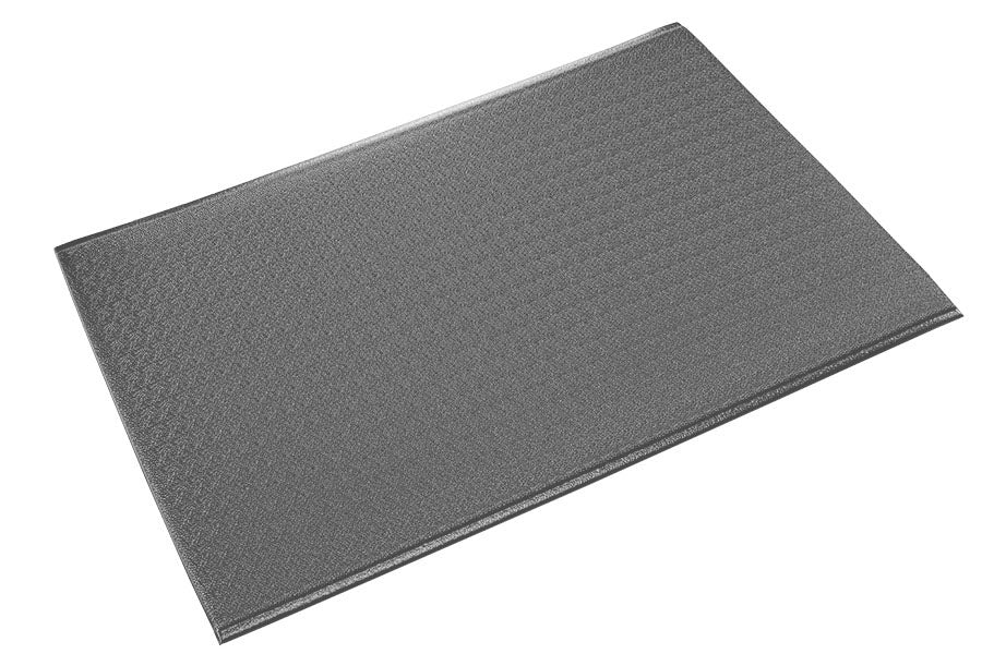 Crown Matting WB 0312GP Wear-Bond Tuff-Spun Pebble-Surface 3'x12' Gray Anti-Fatigue Dry Area Mat