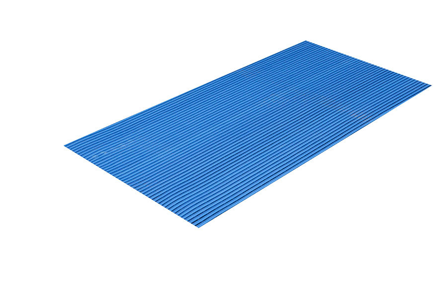 Crown Matting HVR0024OB Sani-Tred 2'x40' Ocean Blue Anti-Fatigue Wet/Oily Area Mat