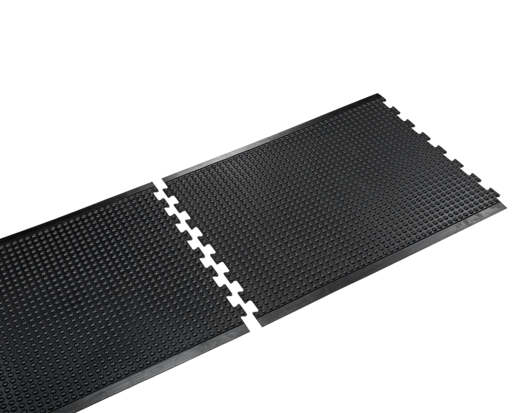 Crown Matting YF SE34BK Yoga-Flex 35"x47" End Black Anti-Fatigue Dry Area Mat