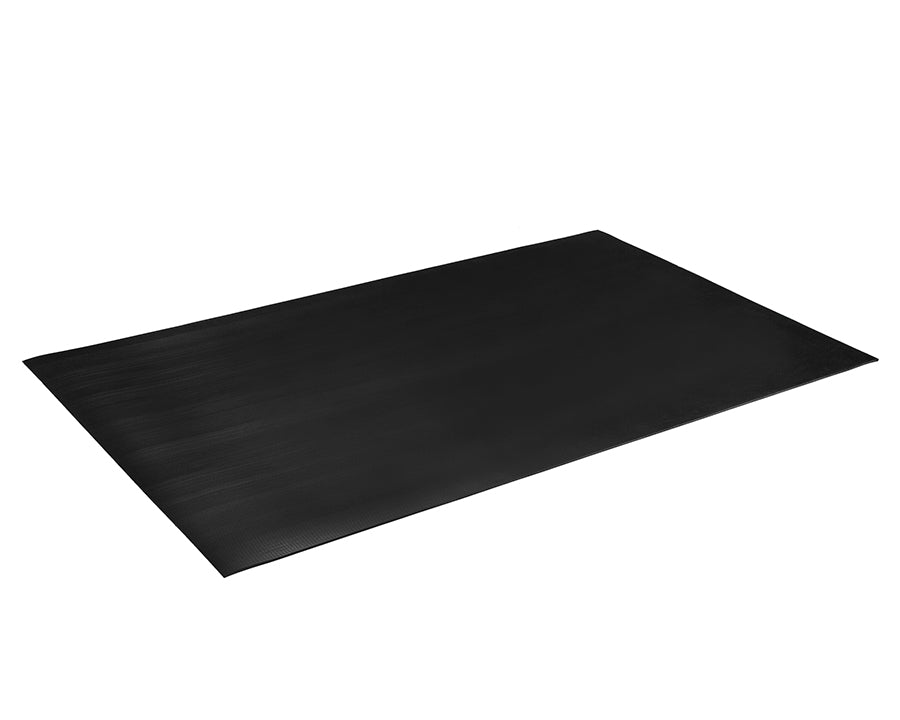 Crown Matting CRR1824BK Corrugated Rubber Runner 2'x75' Black Specialty Mat