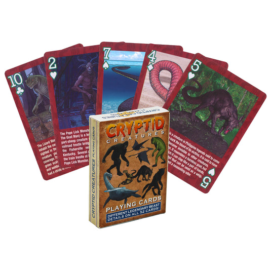 Paradise Clay PAR846 Cryptid Creatures - Playing Cards