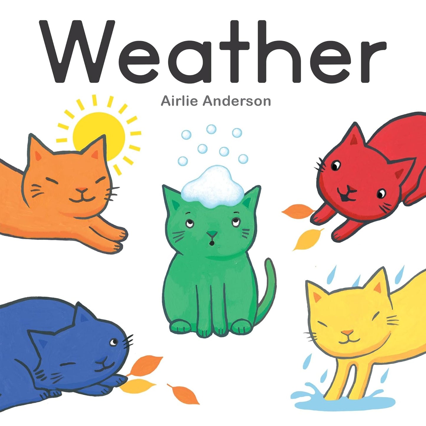 Paradise Clay CPB024 Curious Cats: Weather - Board Book