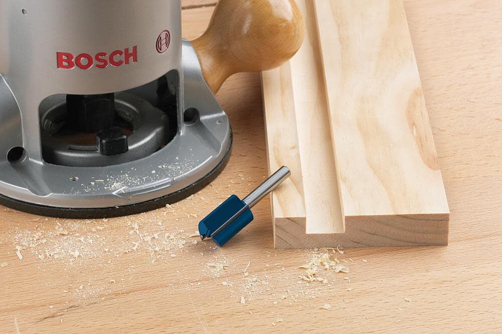 Bosch 85410M 1/4 In. X 1 In. Carbide Tipped 1-Flute Straight Bit