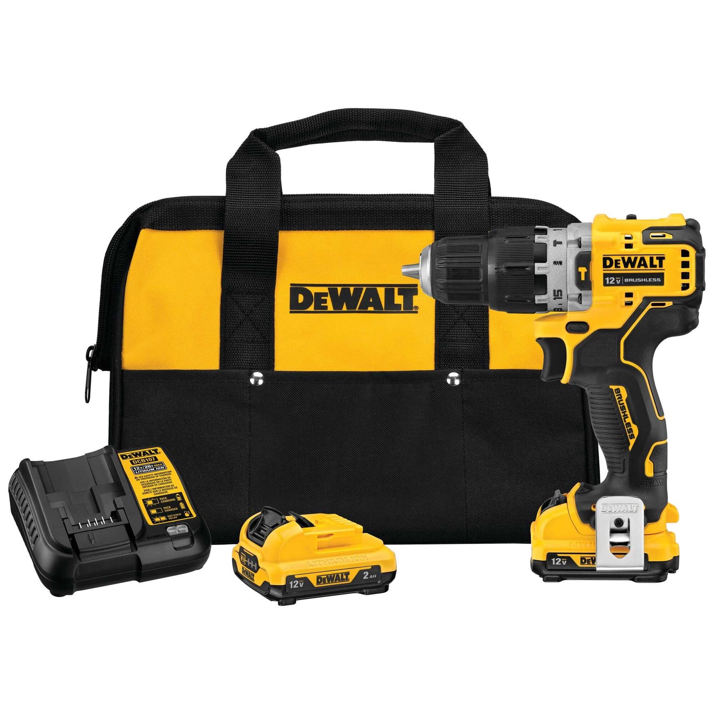 Dewalt DCD706F2 Xtreme 12V Max* Brushless 3/8 In. Cordless Hammer Drill Kit