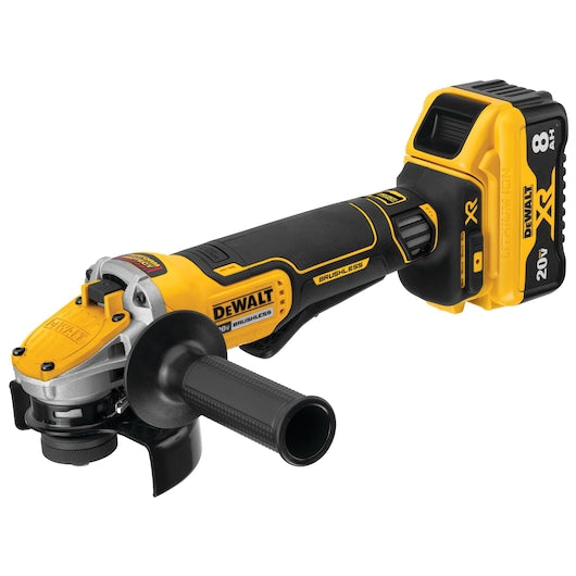 Dewalt DCG415W1 20V Max* Xr® Brushless 4-1/2-5 In Switch Small Angle Grinder With Power Detect Tool Technology Kit