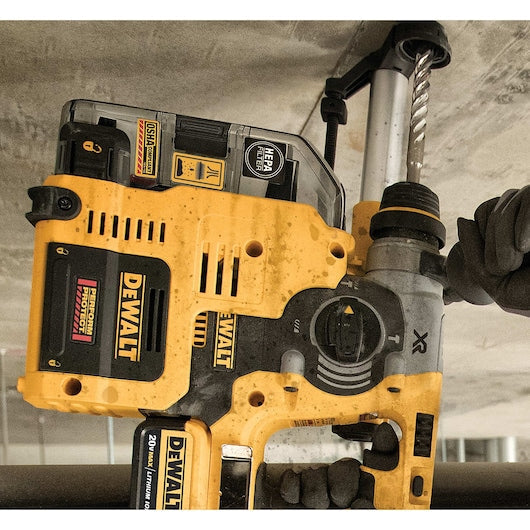 Dewalt DCH273P2DHO 20V Max* Xr® Brushless 1" L-Shape Sds Plus Rotary Hammer Kit With On Board Dust Extractor