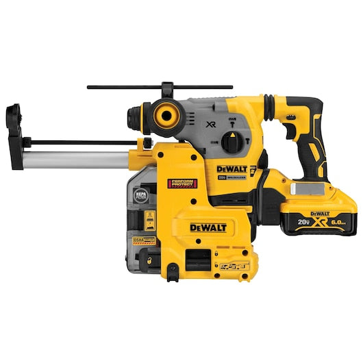 Dewalt DCH293R2DH 20V Max* Xr® Brushless 1-1/8 In. L-Shape Sds Plus Rotary Hammer Kit With On Board Extractor