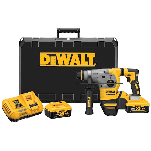 Dewalt DCH293R2 20V Max* 1-1/8 In. Xr® Brushless Cordless Sds Plus L-Shape Rotary Hammer Kit