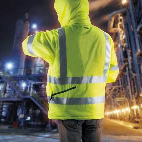 Makita DCJ206Z2XL 18V LXT® Lithium‘Ion Cordless High Visibility Heated Jacket, Jacket Only (2XL)