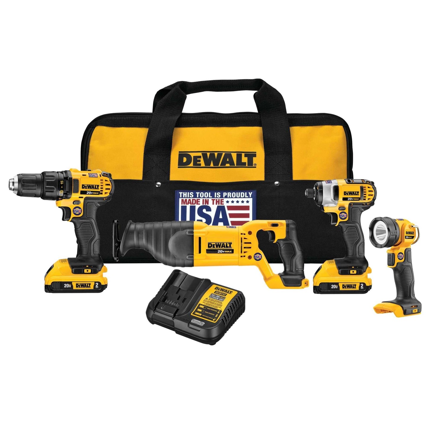 Dewalt DCK420D2 20V Max* 4-Tool Combo Kit (2.0 Ah)