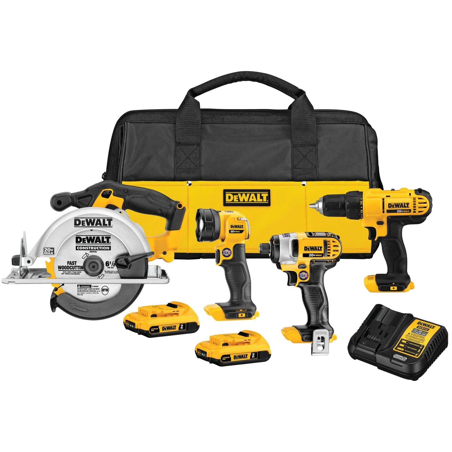 Dewalt DCK466D2 20V Max* Cordless 4-Tool Combo Kit