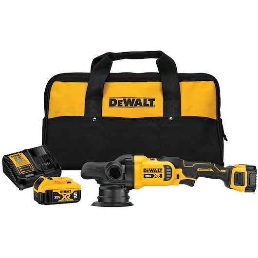 Dewalt DCM848P2 20V Max* Xr® 5 In. Cordless Variable-Speed Random Orbit Polisher Kit